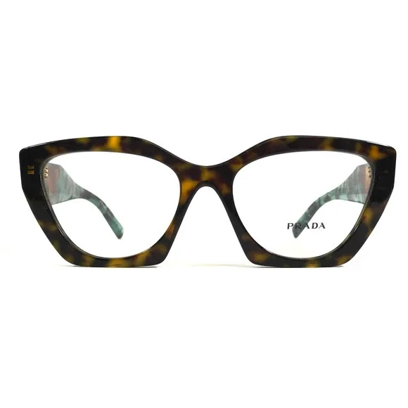 Prada Eyeglasses Frames VPR09Y 2AU-1O1 Tortoise Butterfly Full Rim 54-18-140 - Picture 3 of 12